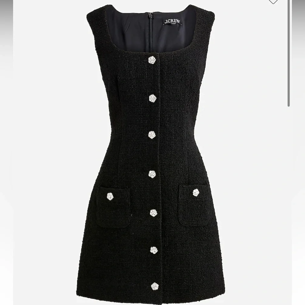 J. Crew Sophia Sleeveless Dress with Jewel Buttons